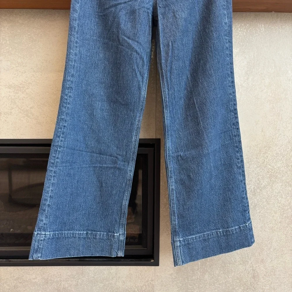 J. Crew Wide Leg Trouser Jeans, Size 25P